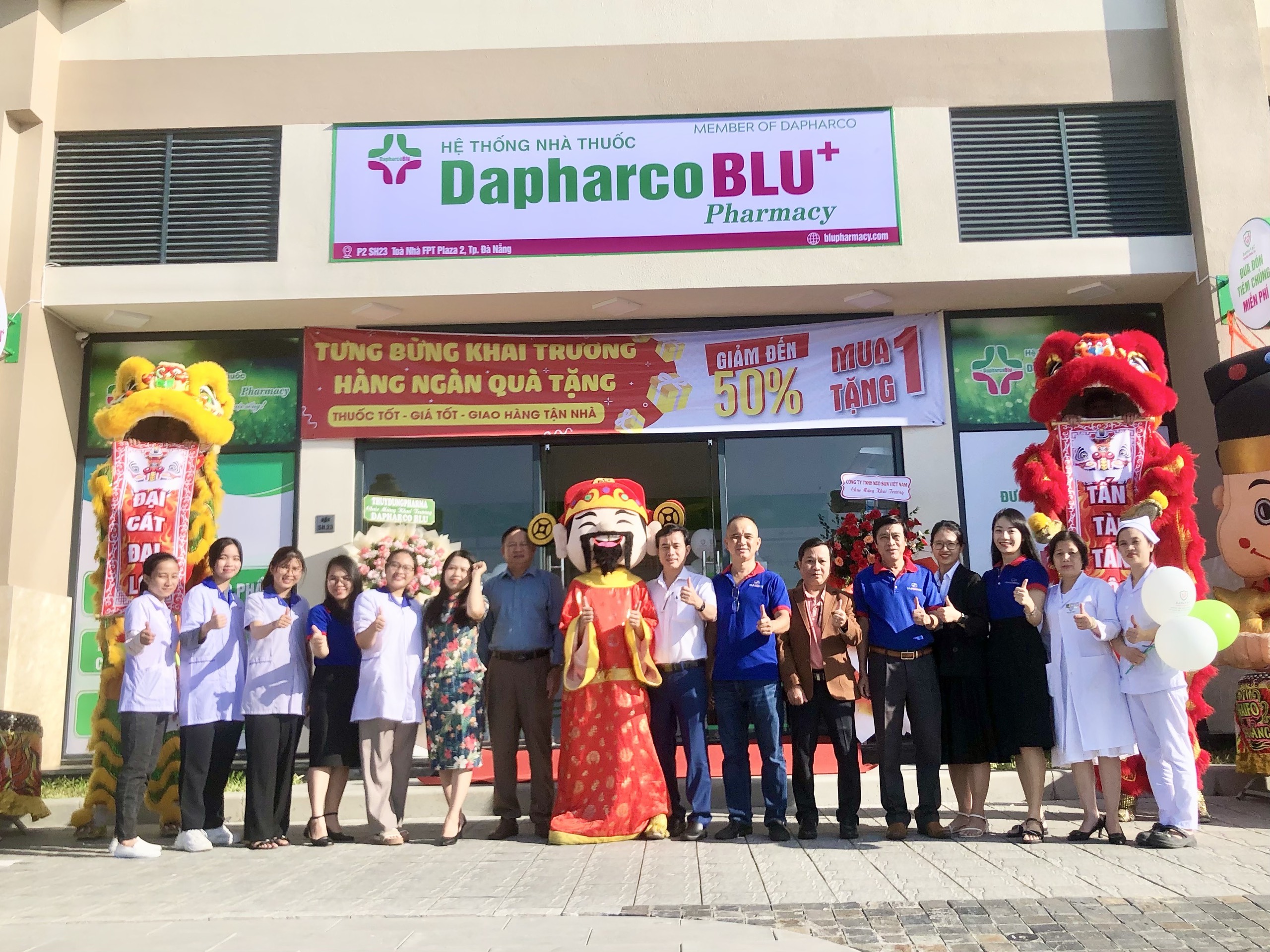 TƯNG BỪNG KHAI TRƯƠNG CƠ SỞ 4 CỦA HỆ THỐNG NHÀ THUỐC DAPHARCOBLU+