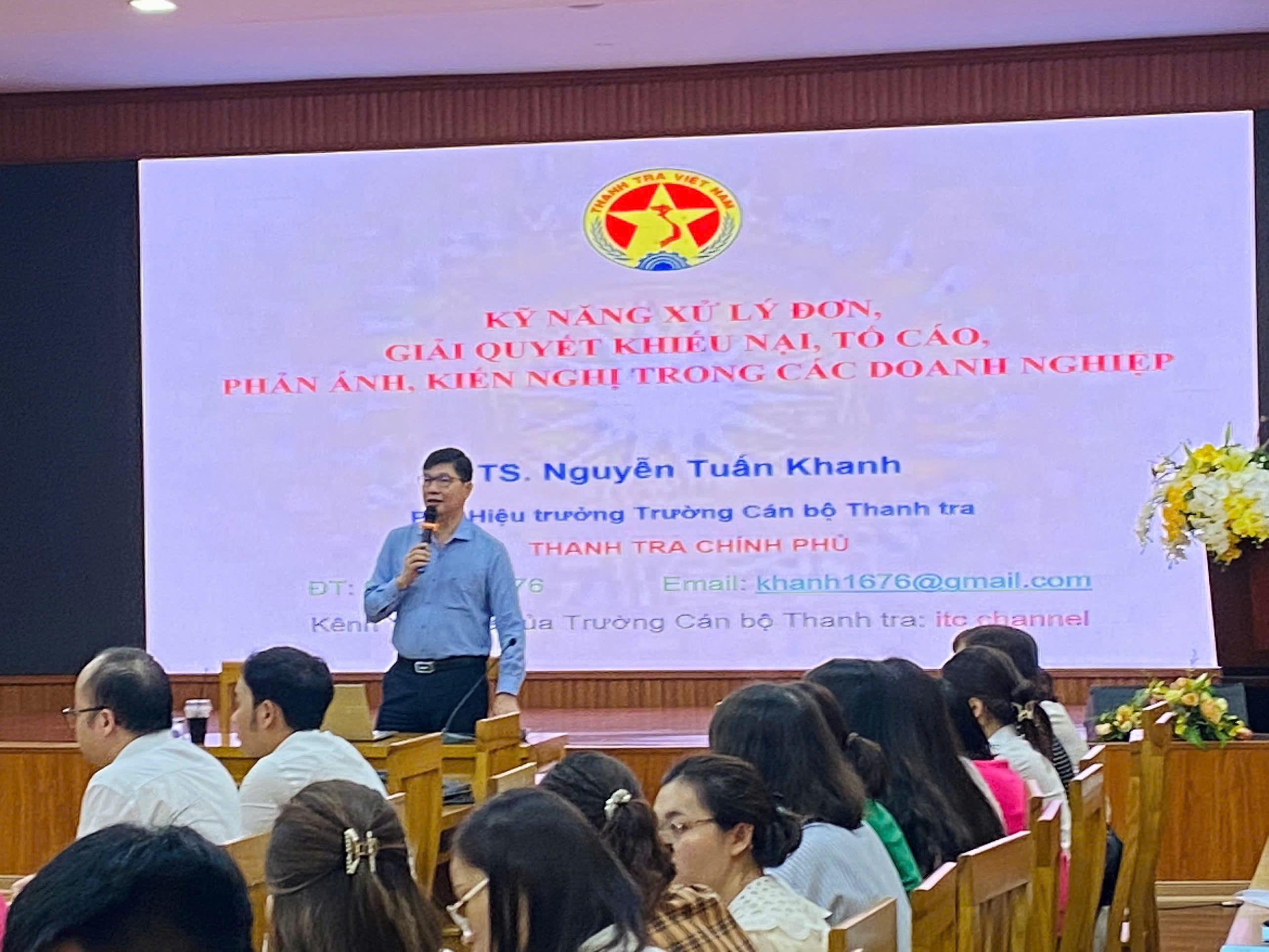 Tập huấn nghiệp vụ giải quyết khiếu nại, tố cáo, phản ánh,  kiến nghị và tập huấn Pháp luật về Hợp đồng, quản lý rủi ro,  giải quyết tranh chấp Hợp đồng theo quy định Pháp luật