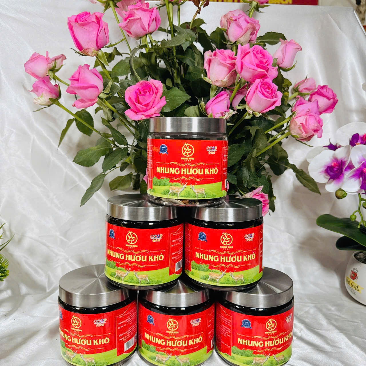 SẢN PHẨM NHUNG HƯƠU KHÔ CỦA NHUNG HƯƠU VIỆT