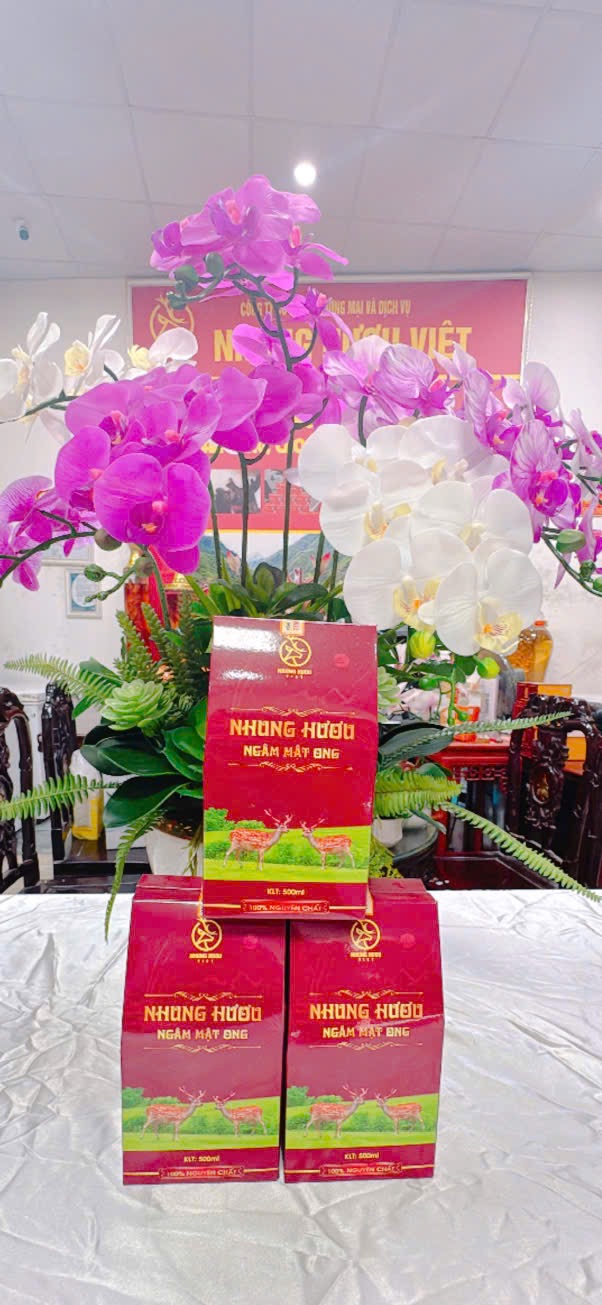 NHUNG HƯƠU NGÂM MẬT ONG LOẠI 0,5LÍT