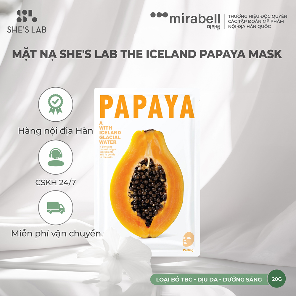 Mặt nạ She's Lab The Iceland Papaya Mask