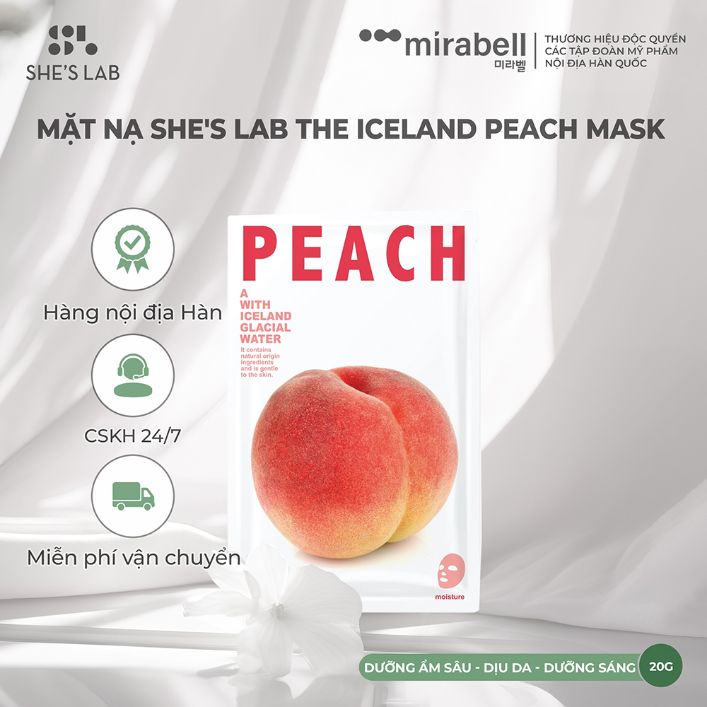 Mặt nạ She's Lab The Iceland Peach Mask