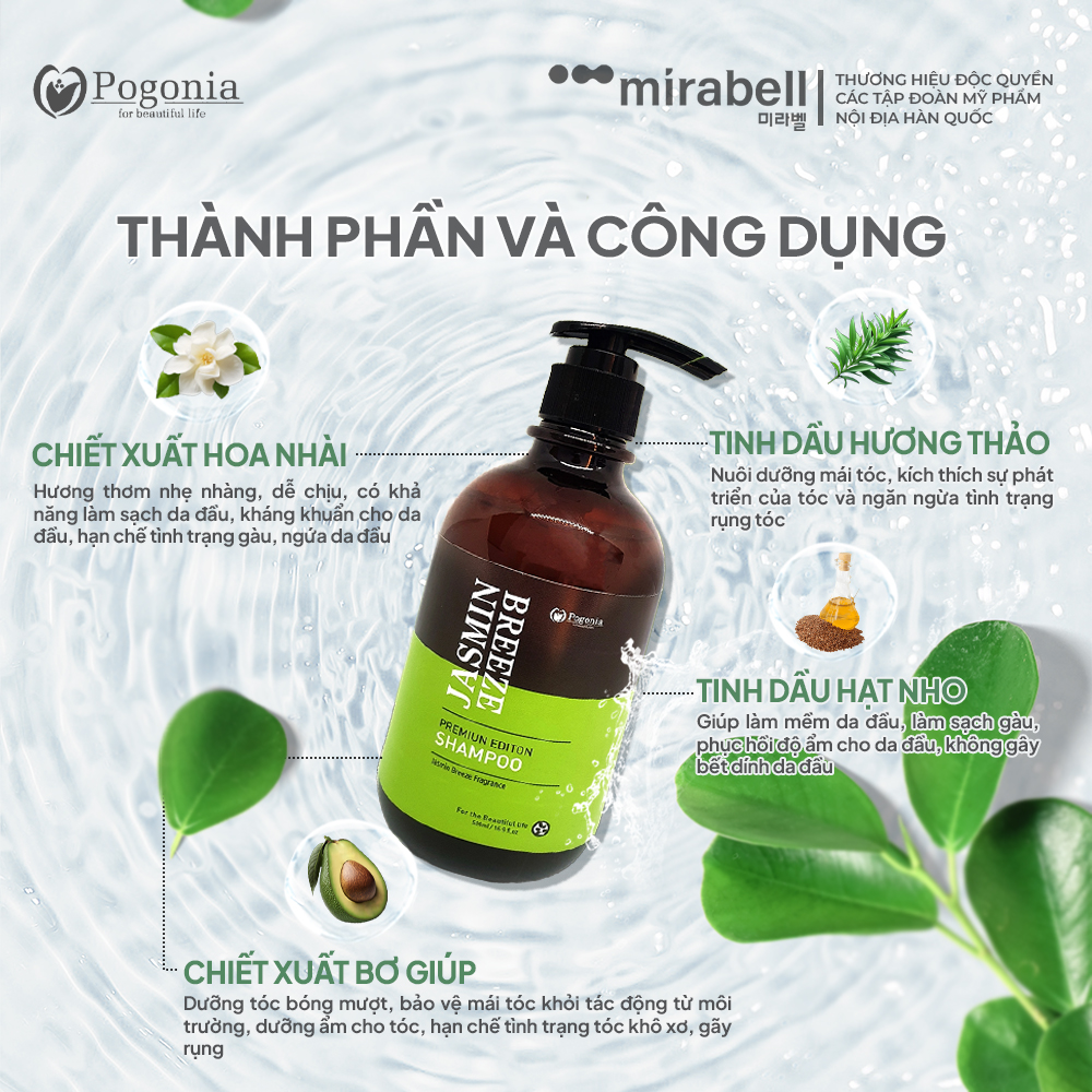 Dầu gội đầu Pogonia Jasmin Breeze Shampoo