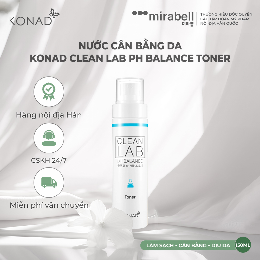 Nước cân bằng da Konad Clean Lab Ph Balance Toner