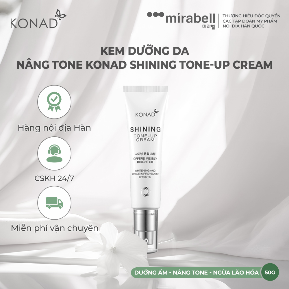 Kem dưỡng da nâng tone Konad Shining Tone-Up Cream