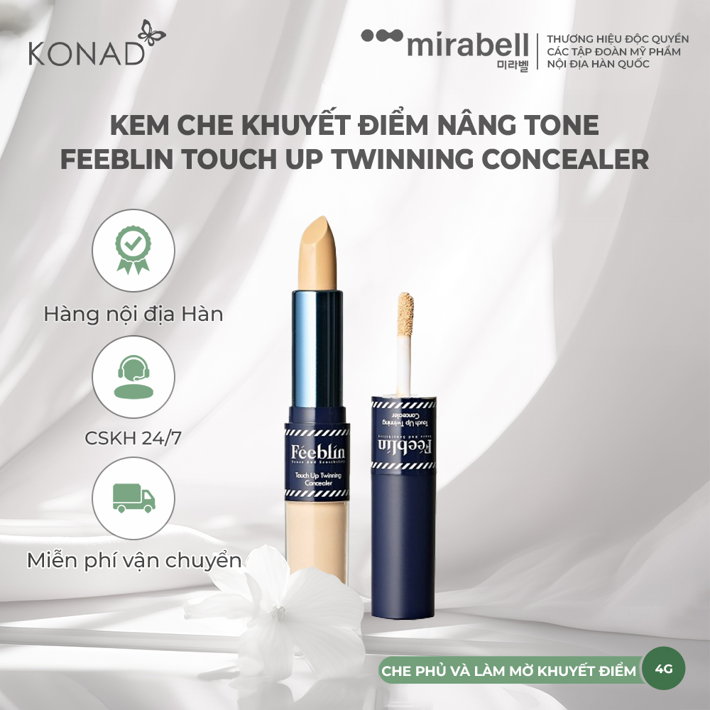 Kem che khuyết điểm nâng Tone Feeblin Touch Up Twinning Concealer