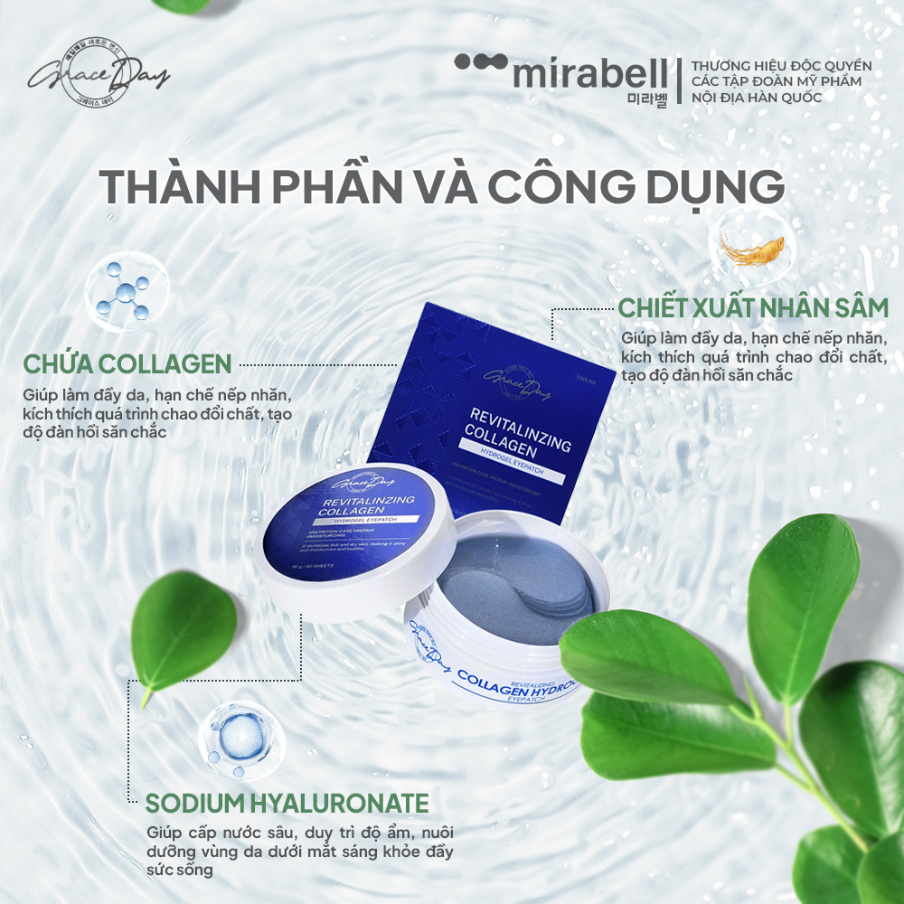 Mặt nạ mắt Grace Day Revitalizing Collagen Hydrogel Eyepatch