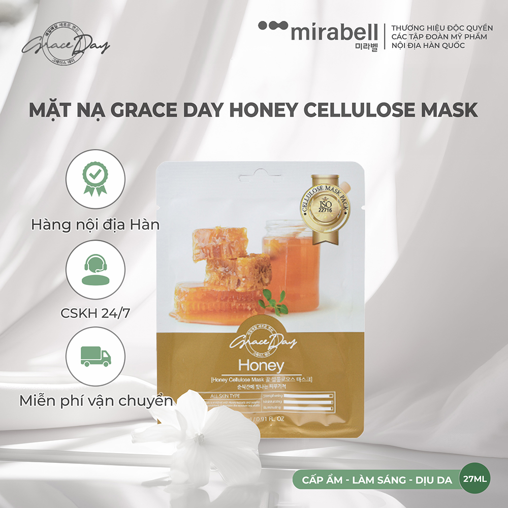 Mặt nạ Grace Day Honey Cellulose Mask