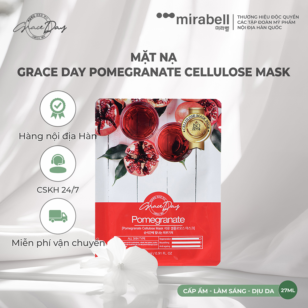 Mặt nạ Grace Day Pomegranate Cellulose Mask