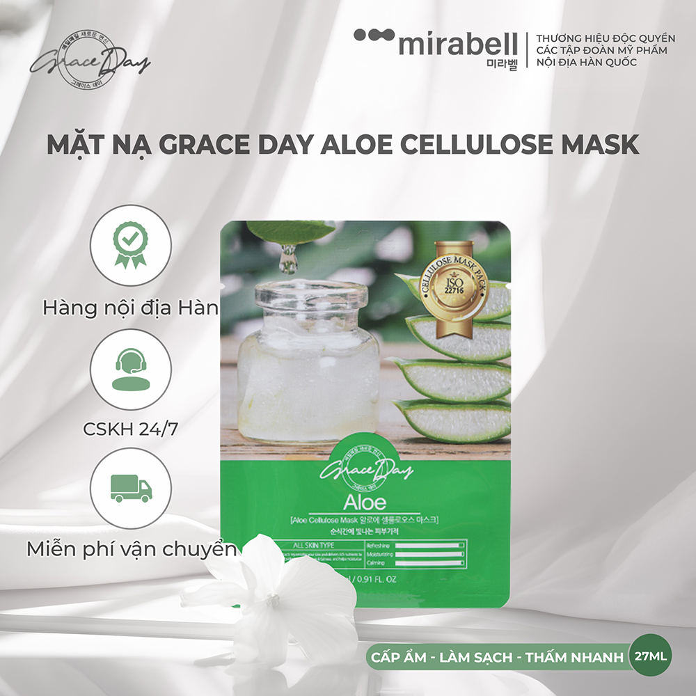 Mặt nạ Grace Day Aloe Cellulose Mask