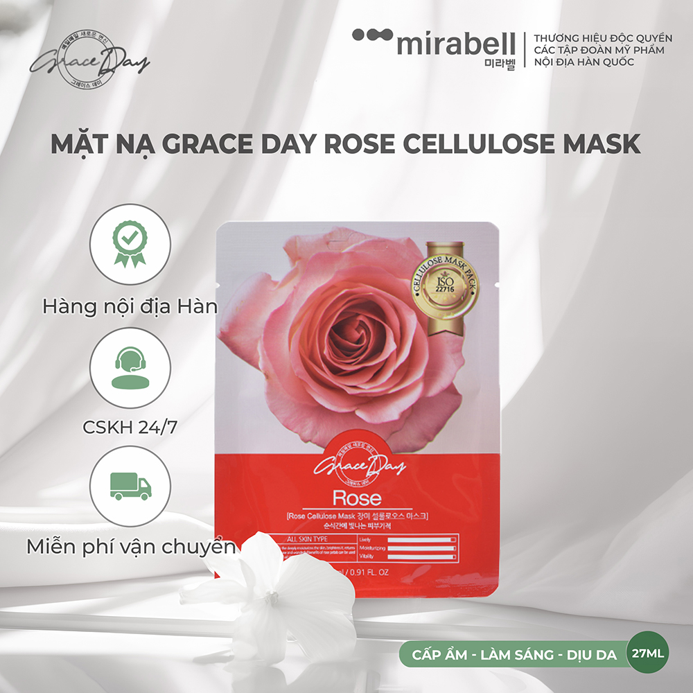 Mặt nạ Grace Day Rose Cellulose Mask