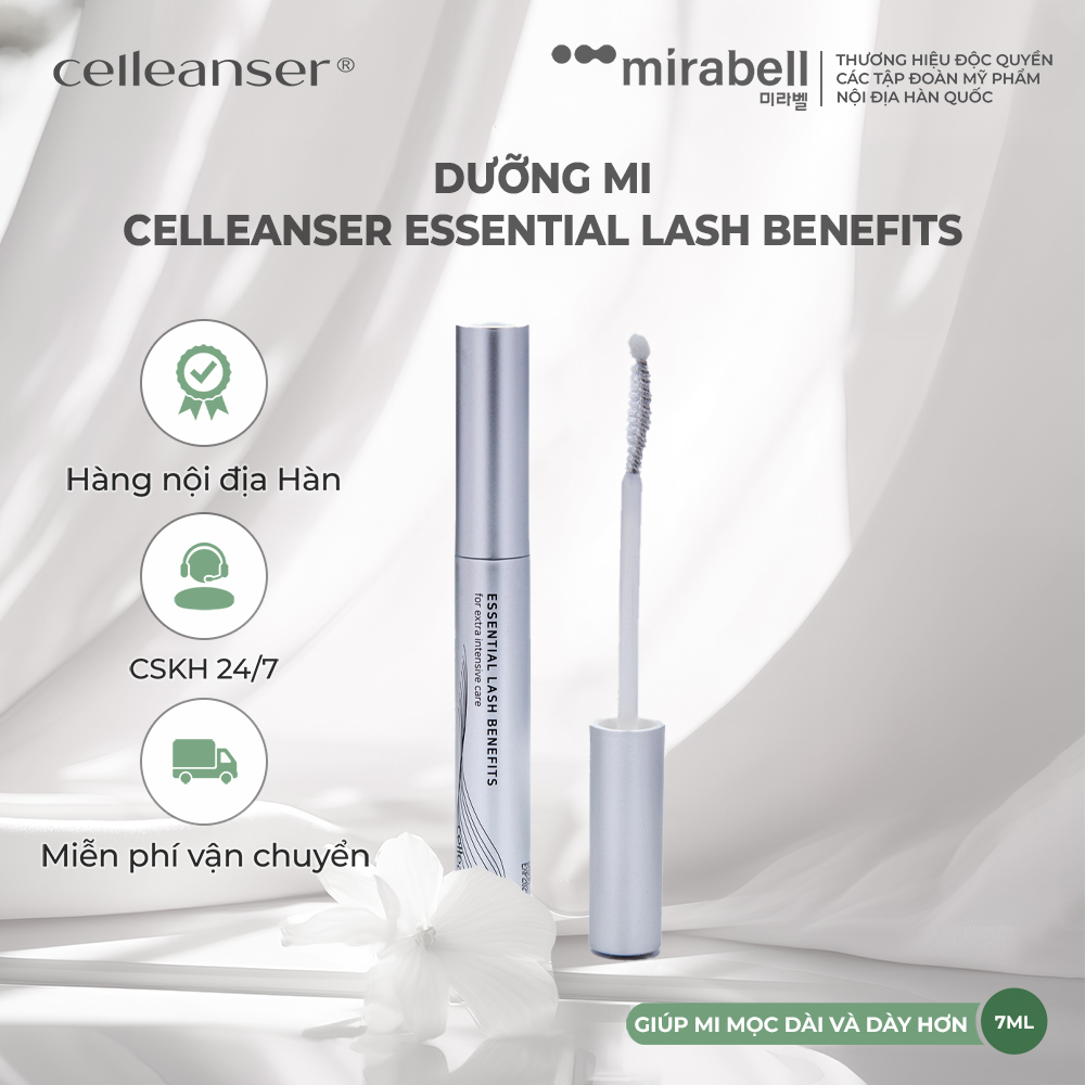Dưỡng mi Celleanser Essential Lash Benefits