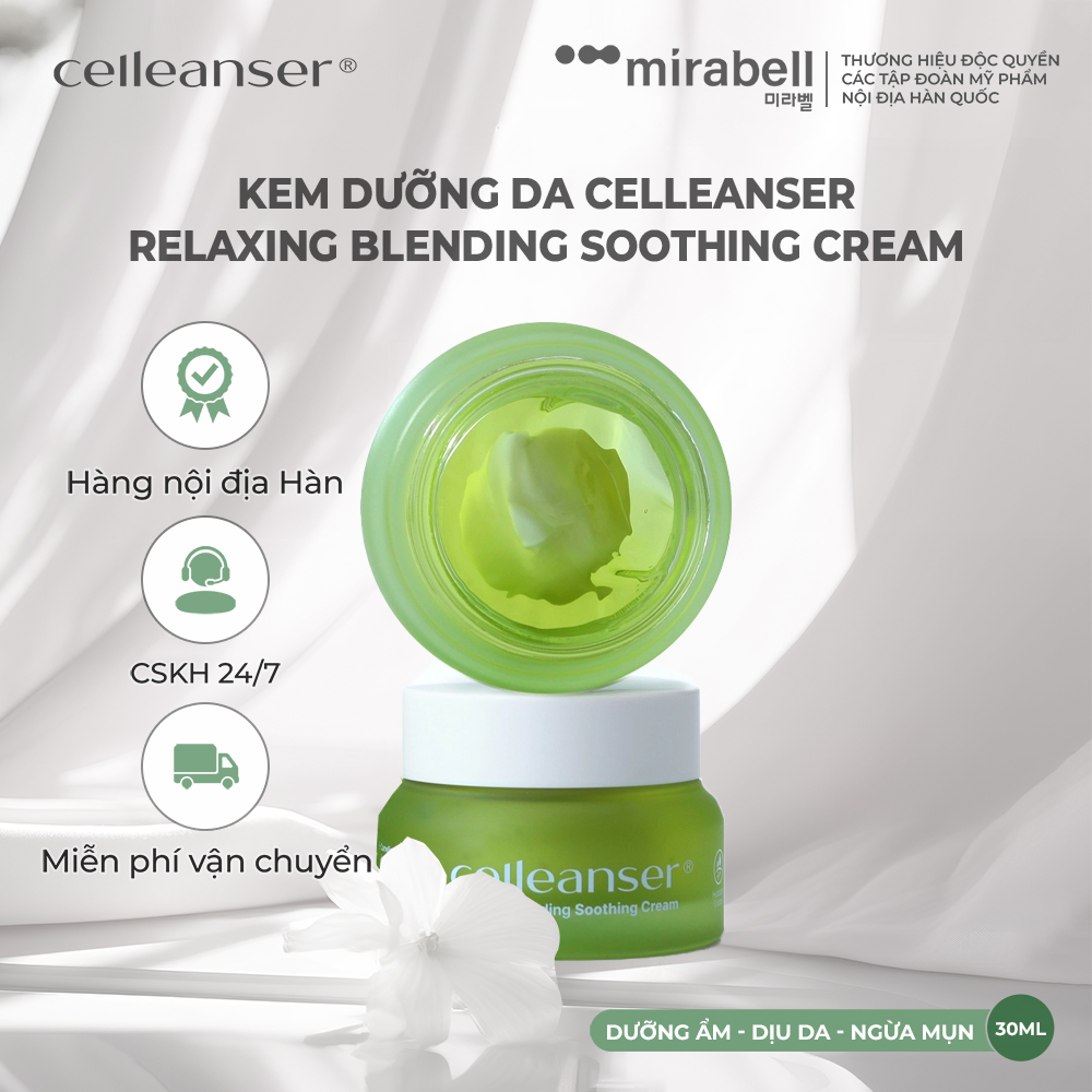 Kem dưỡng da Celleanser Relaxing Blending Soothing Cream