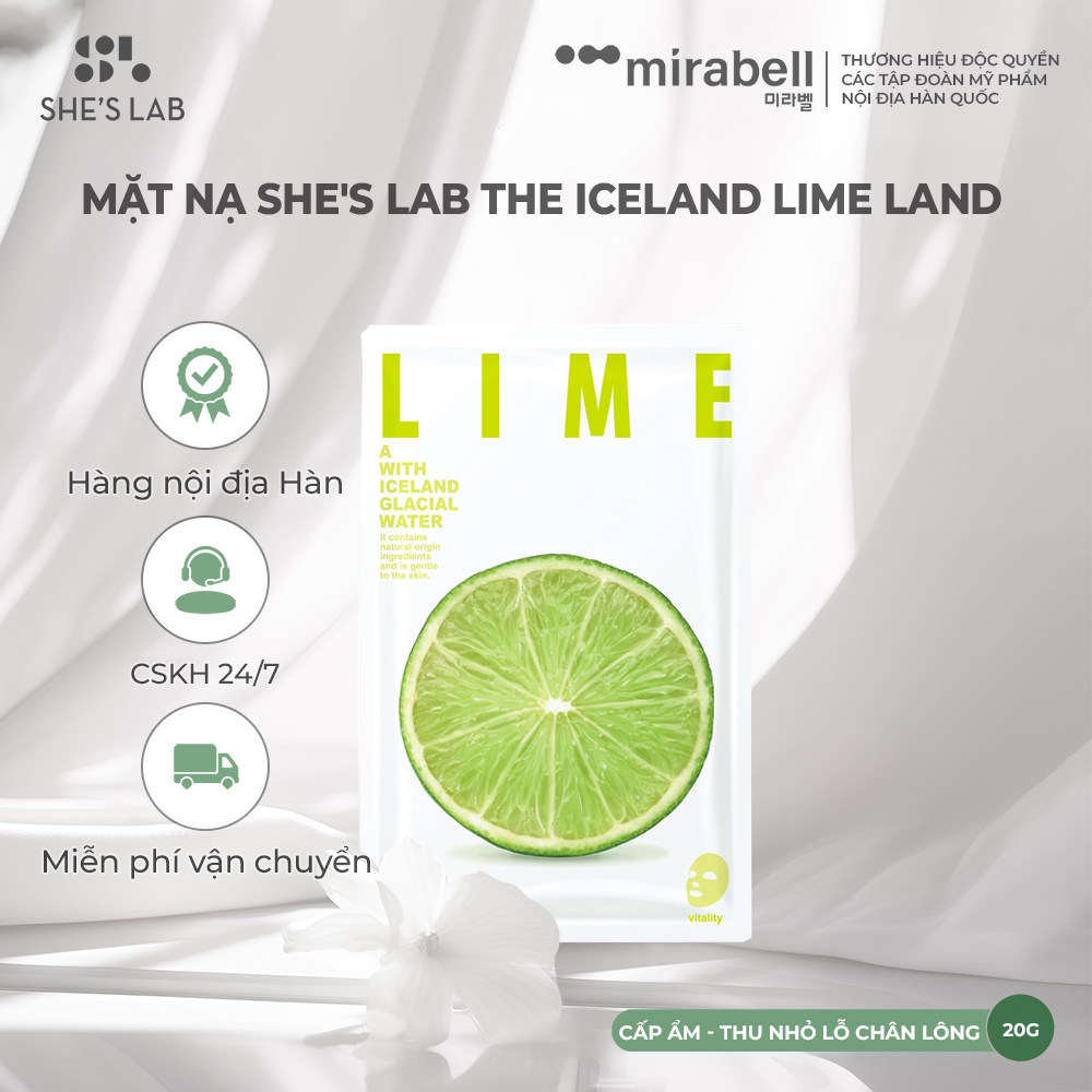 Mặt nạ She's Lab The Iceland Lime Land
