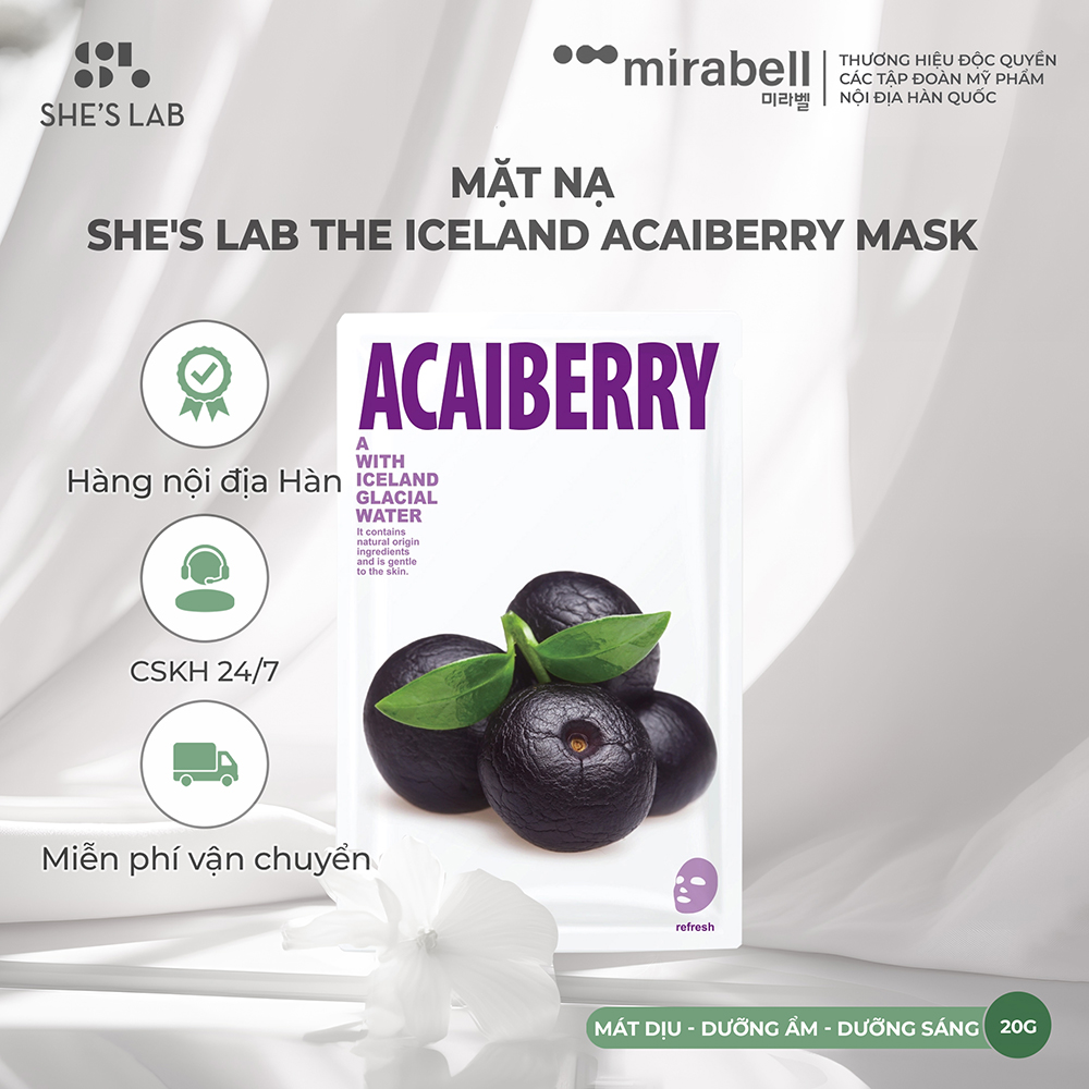 Mặt nạ She's Lab The Iceland Acaiberry Mask