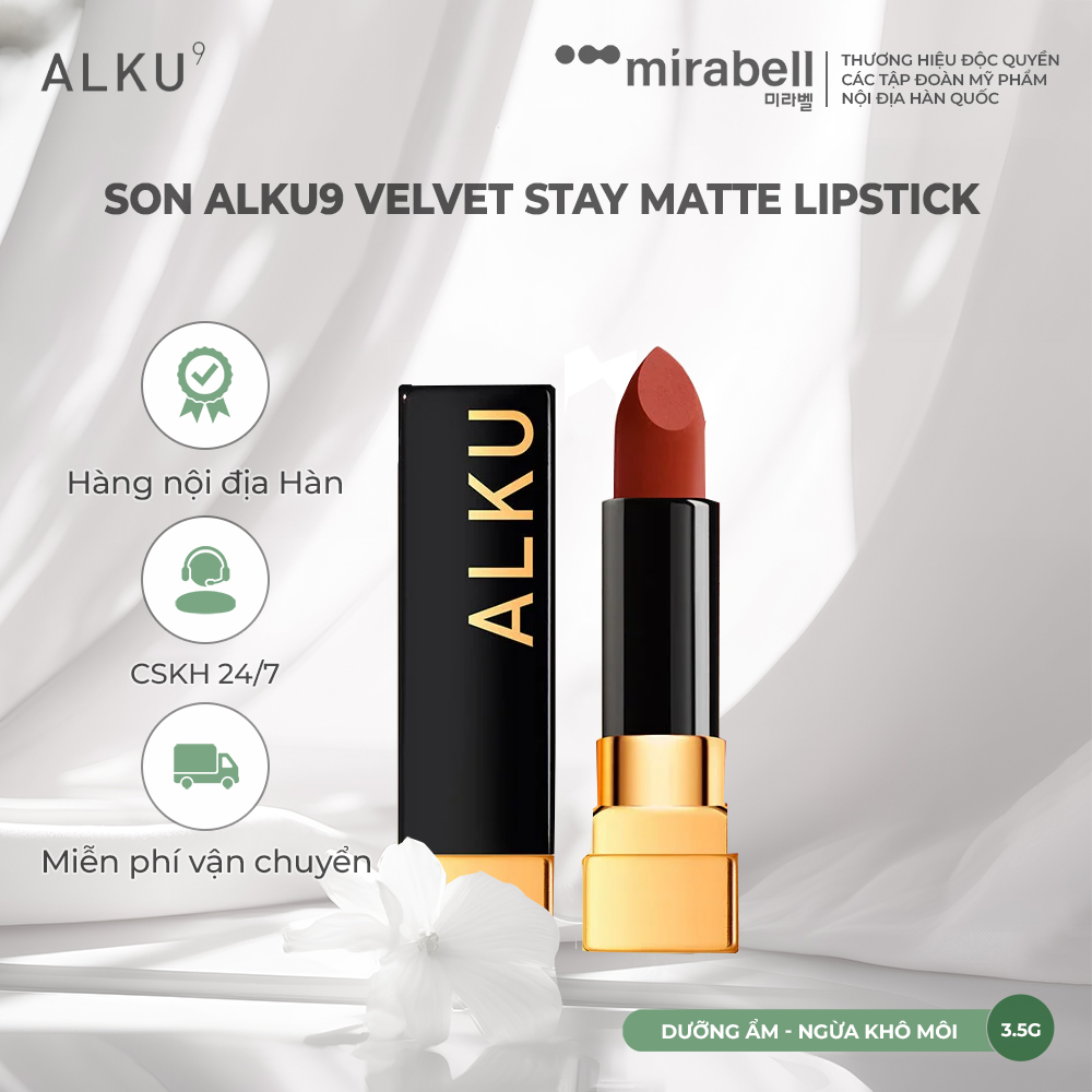 Son ALKU9 Velvet Stay Matte Lipstick