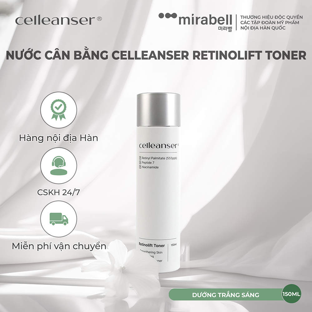 Nước cân bằng Celleanser Retinolift Toner