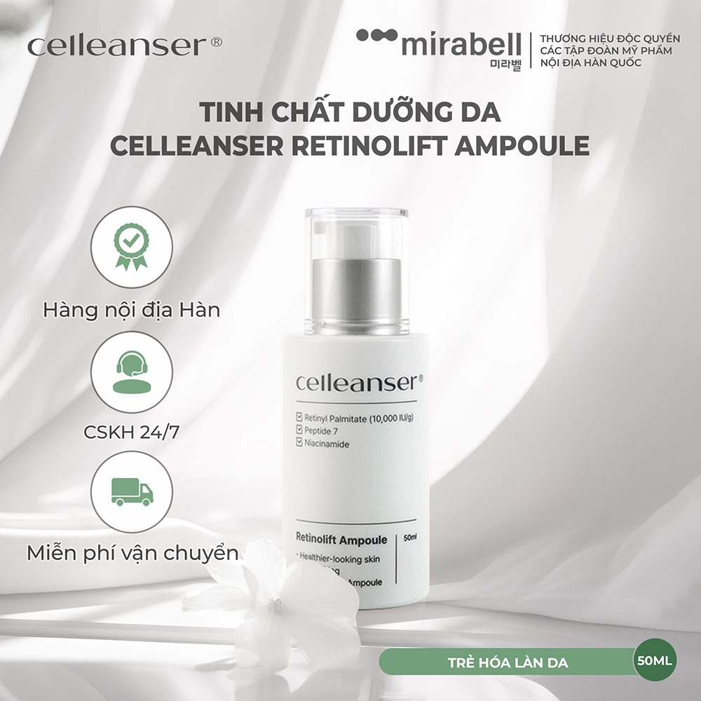 Tinh chất dưỡng da Celleanser Retinolift Ampoule