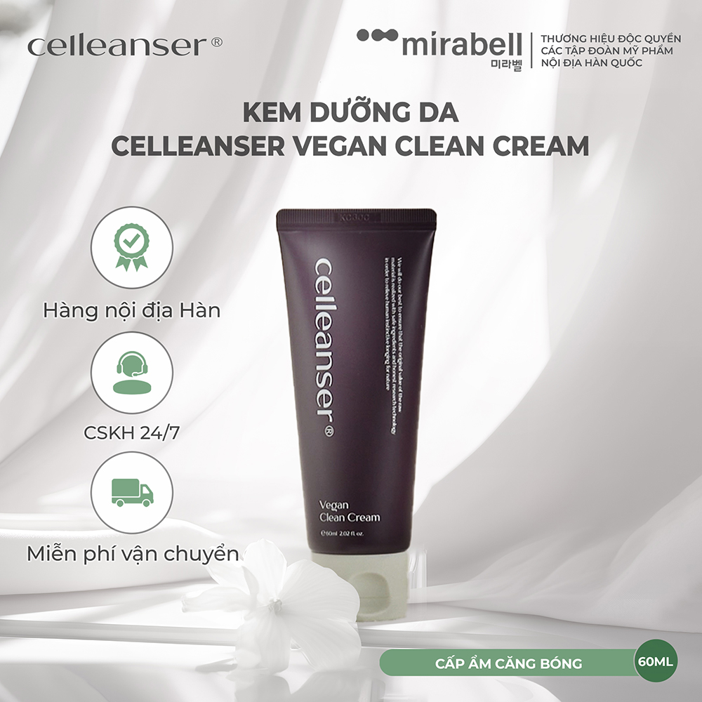Kem dưỡng da Celleanser Vegan Clean Cream