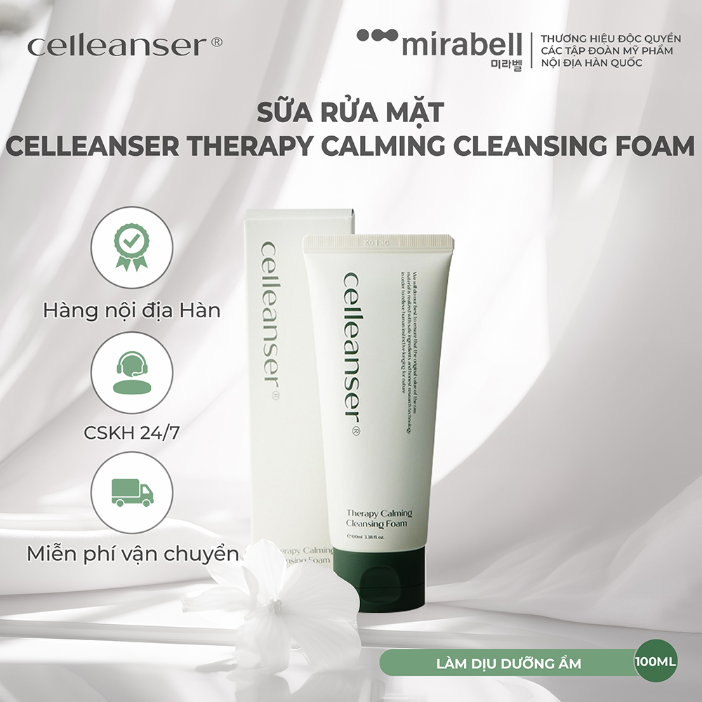 Sữa rửa mặt Celleanser Therapy Calming Cleansing Foam