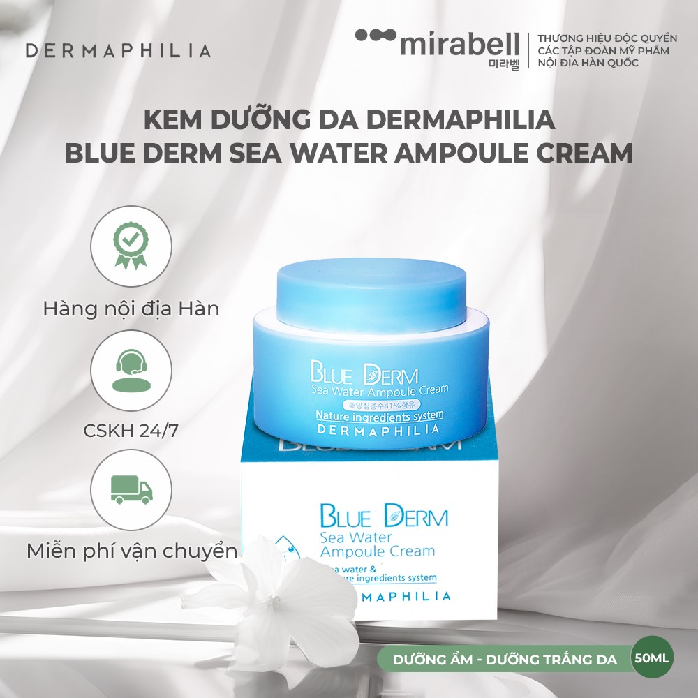 Kem dưỡng da Dermaphilia Blue Derm Sea Water Ampoule Cream