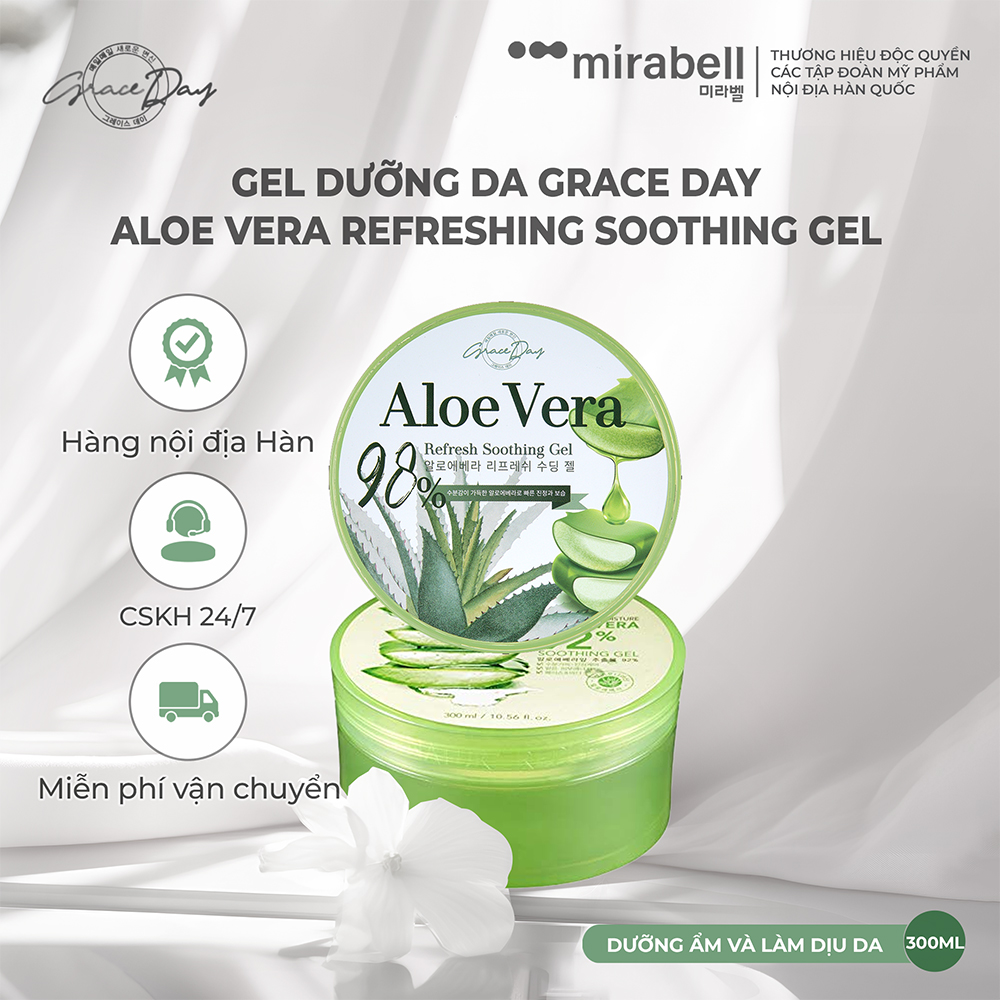 Gel dưỡng da Grace Day Aloe Vera Refreshing Soothing Gel