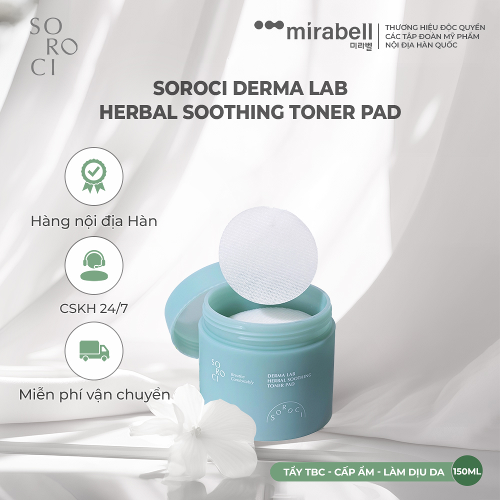 Soroci Derma Lab Herbal Soothing Toner Pad