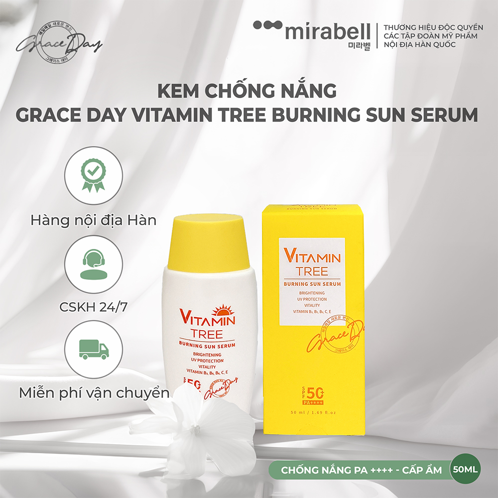 Kem chống nắng Grace Day Vitamin Tree Burning Sun Serum