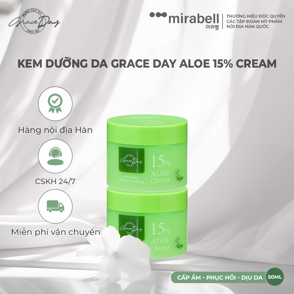 Kem dưỡng da Grace Day Aloe 15% Cream