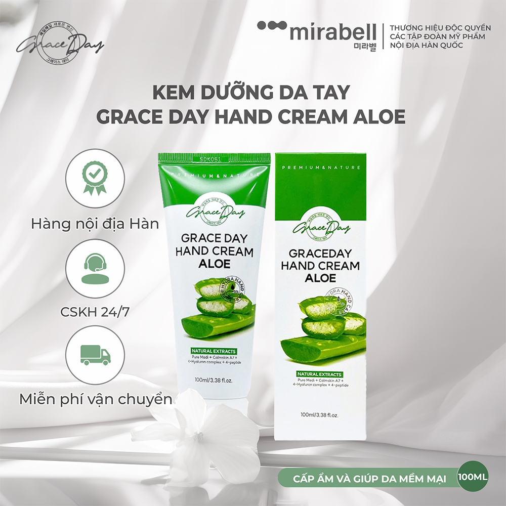 Kem dưỡng da tay Grace Day Hand Cream Aloe
