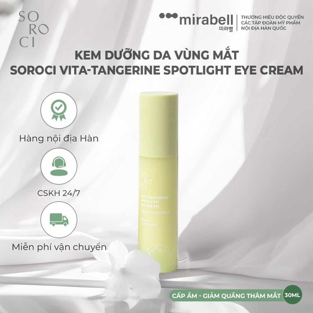 Kem dưỡng da vùng mắt Soroci Vita-Tangerine Spotlight Eye Cream