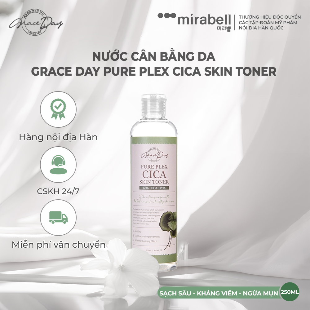 Nước cân bằng da Grace Day Pure Plex Cica Skin Toner