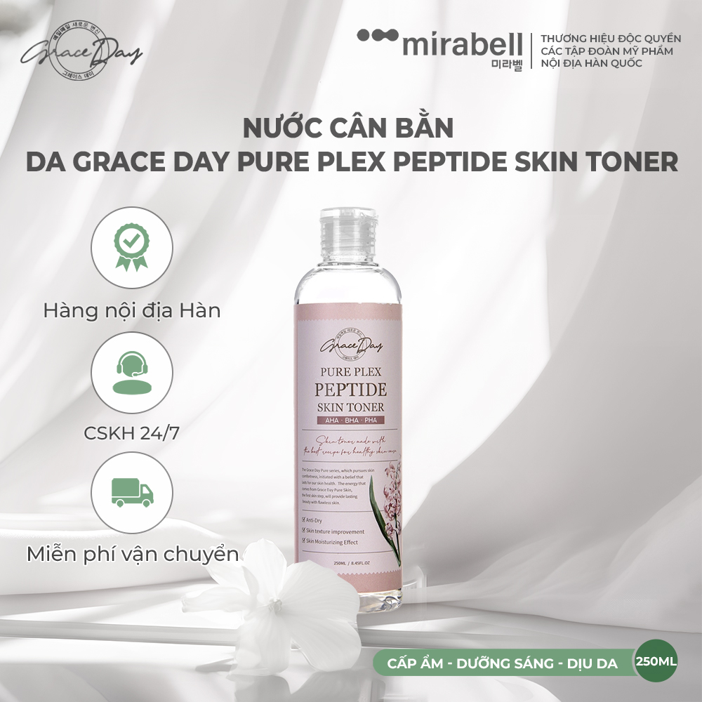Nước cân bằng da Grace Day Pure Plex Peptide Skin Toner