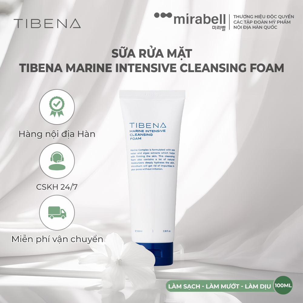 Sữa rửa mặt Tibena Marine Intensive Cleansing Foam