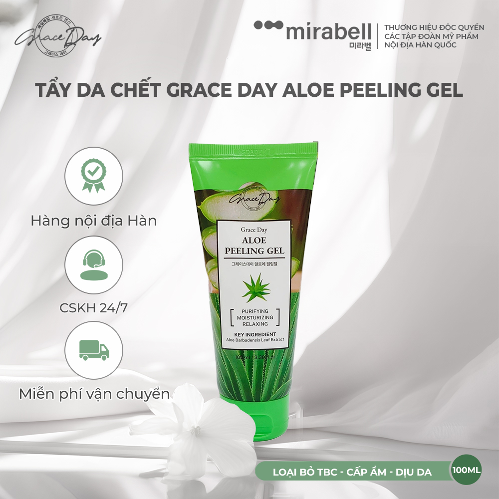 Tẩy da chết Grace Day Aloe Peeling Gel