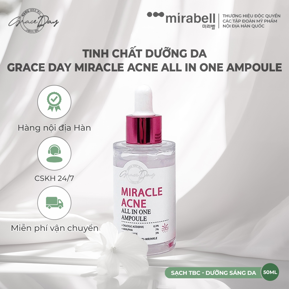 Tinh chất dưỡng da Grace Day Miracle Acne All In One Ampoule