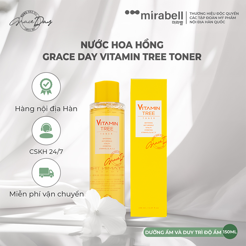 Nước hoa hồng Grace Day Vitamin Tree Toner