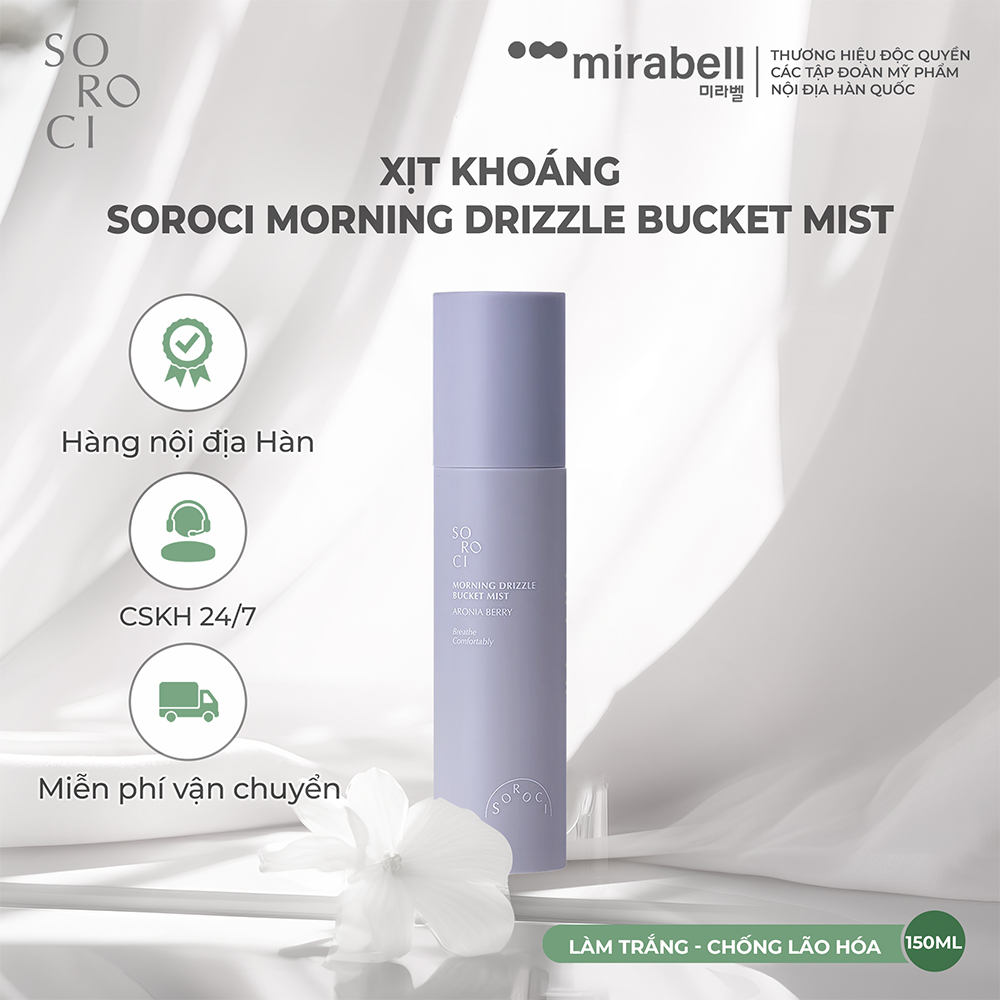 Xịt khoáng Soroci Morning Drizzle Bucket Mist