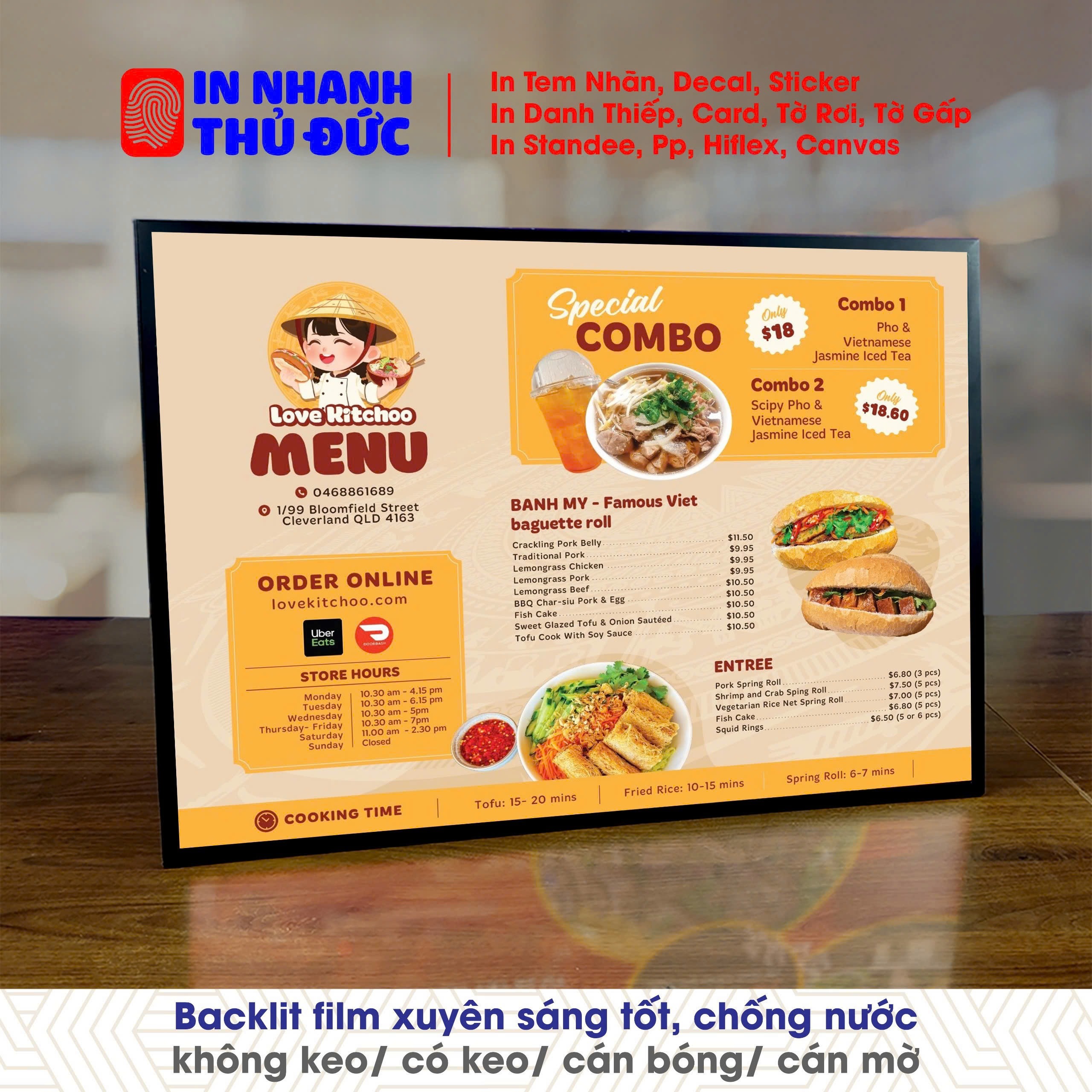 In Ấn Backlit Firm Xuyên Sáng Tại In Nhanh Thủ Đức - Độ Sáng Lên Tới Từng Chi Tiết!