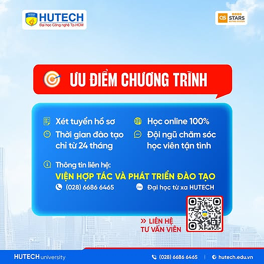 HUTECH Tuyển Sinh Đại Học Từ Xa 2026: Cơ Hội Nâng Cao Văn Bằng Với Lộ Trình Trực Tuyến 100%