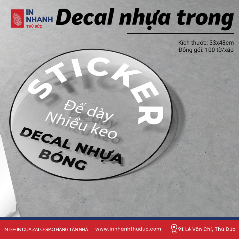 Decal Nhãn Dán: Tối Ưu Hóa Kinh Doanh Hiệu Quả