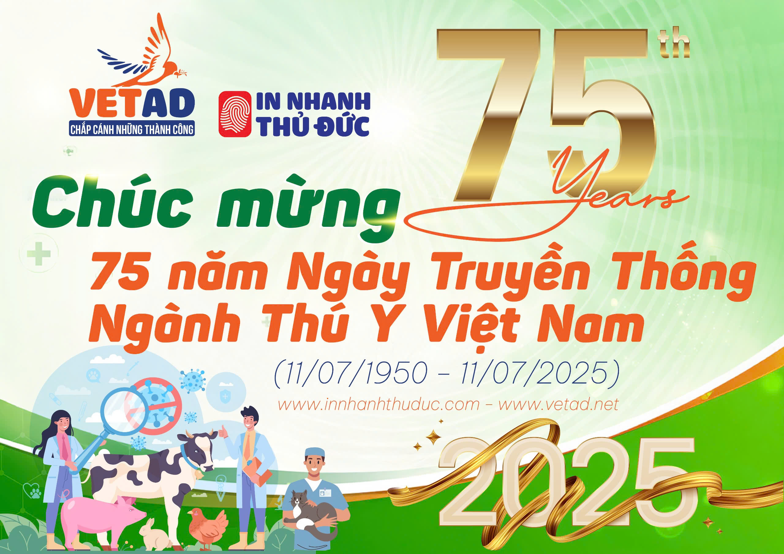 MỪNG 75 NĂM NGÀY TRUYỀN THỐNG NGÀNH THÚ Y VIỆT NAM