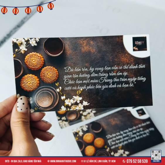 Thiệp Trung Thu tone màu tối 