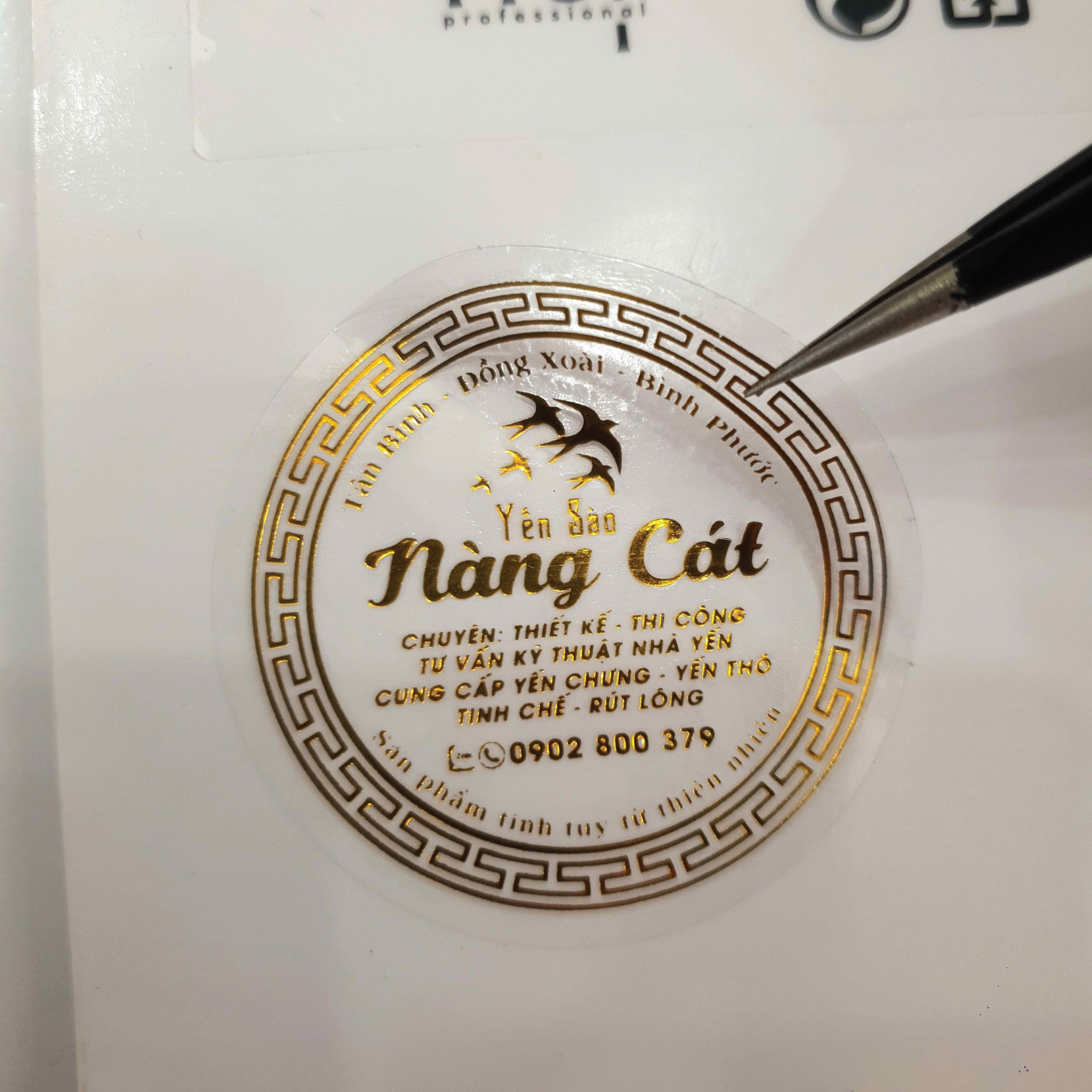 Mẫu tem tròn