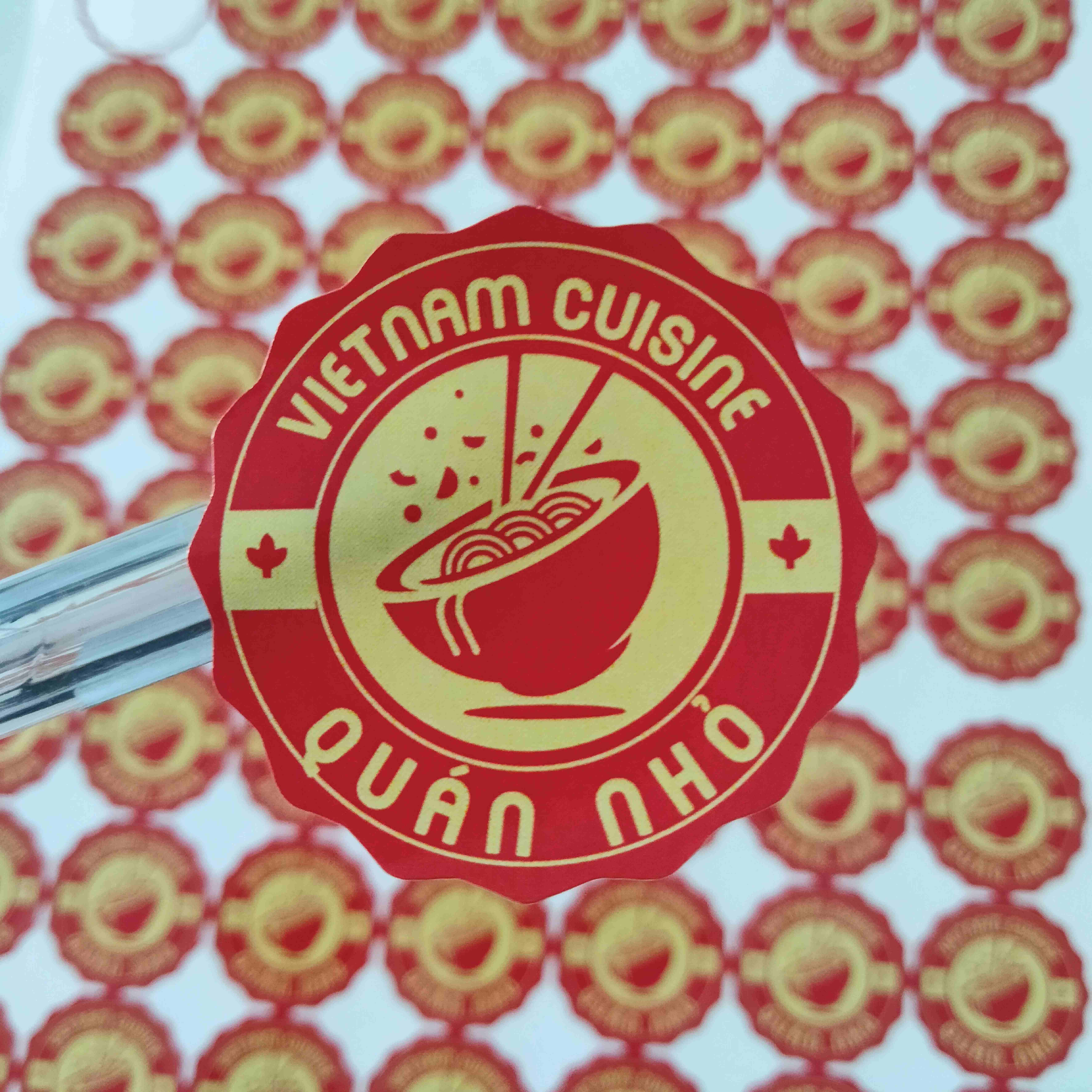 Mẫu tem tròn