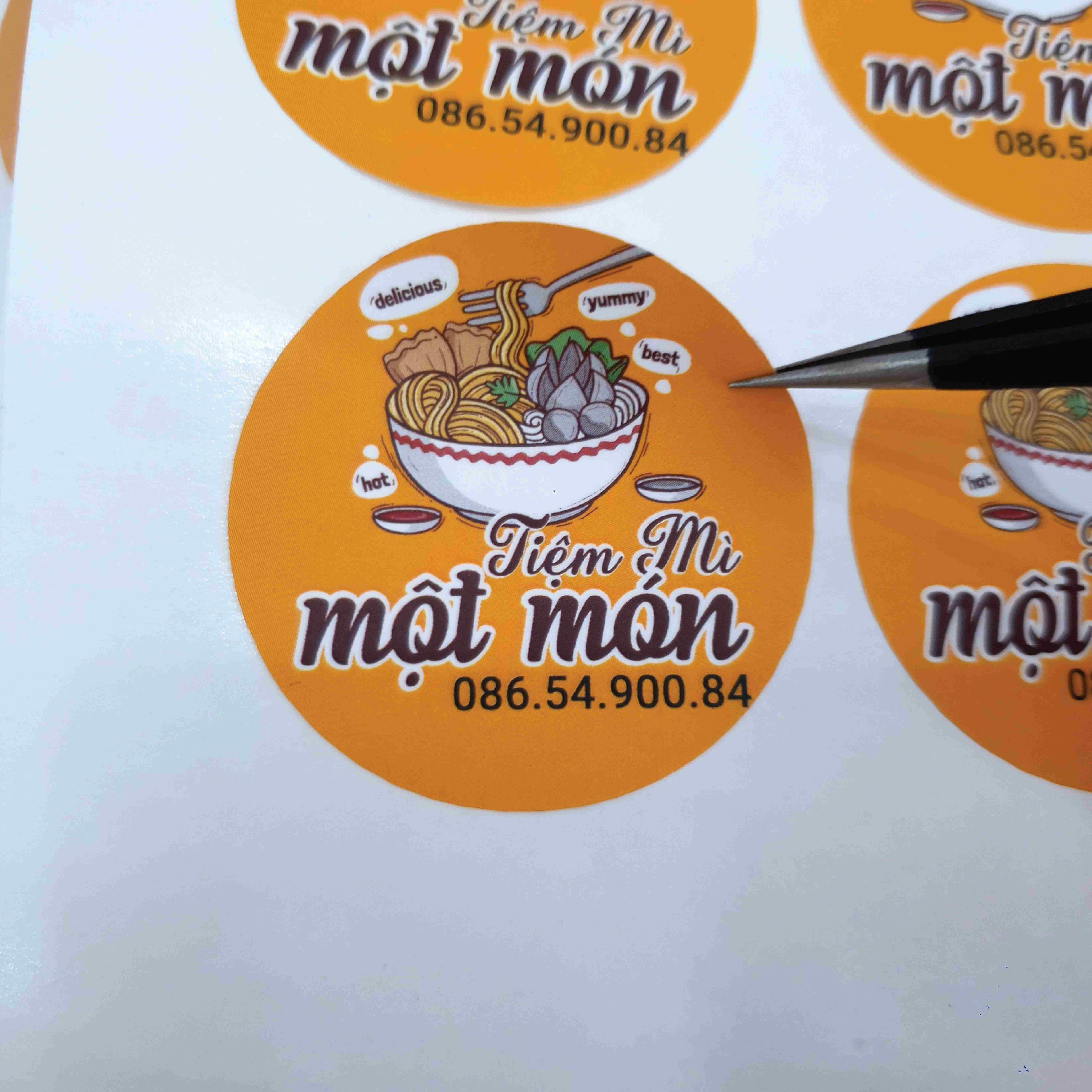 Mẫu tem tròn