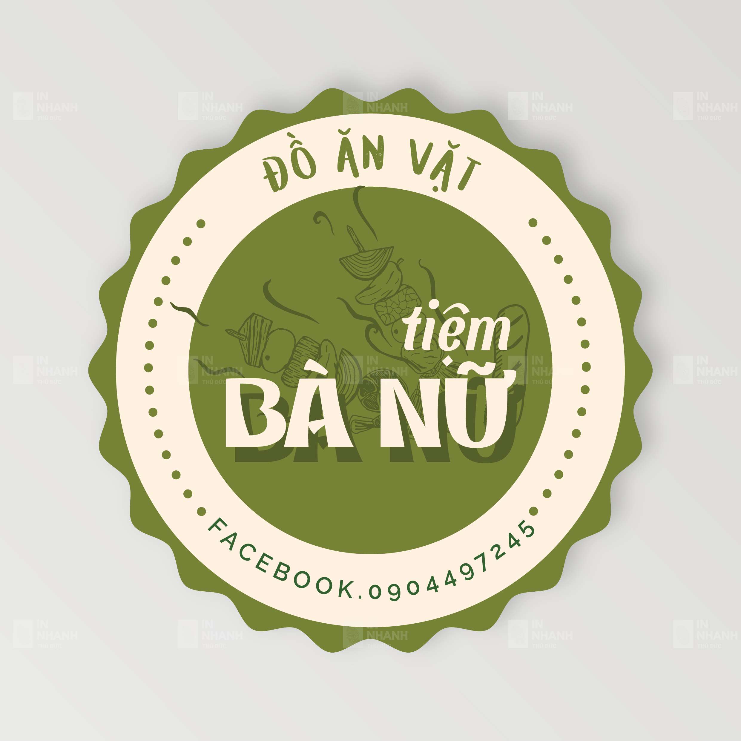 Mẫu tem tròn