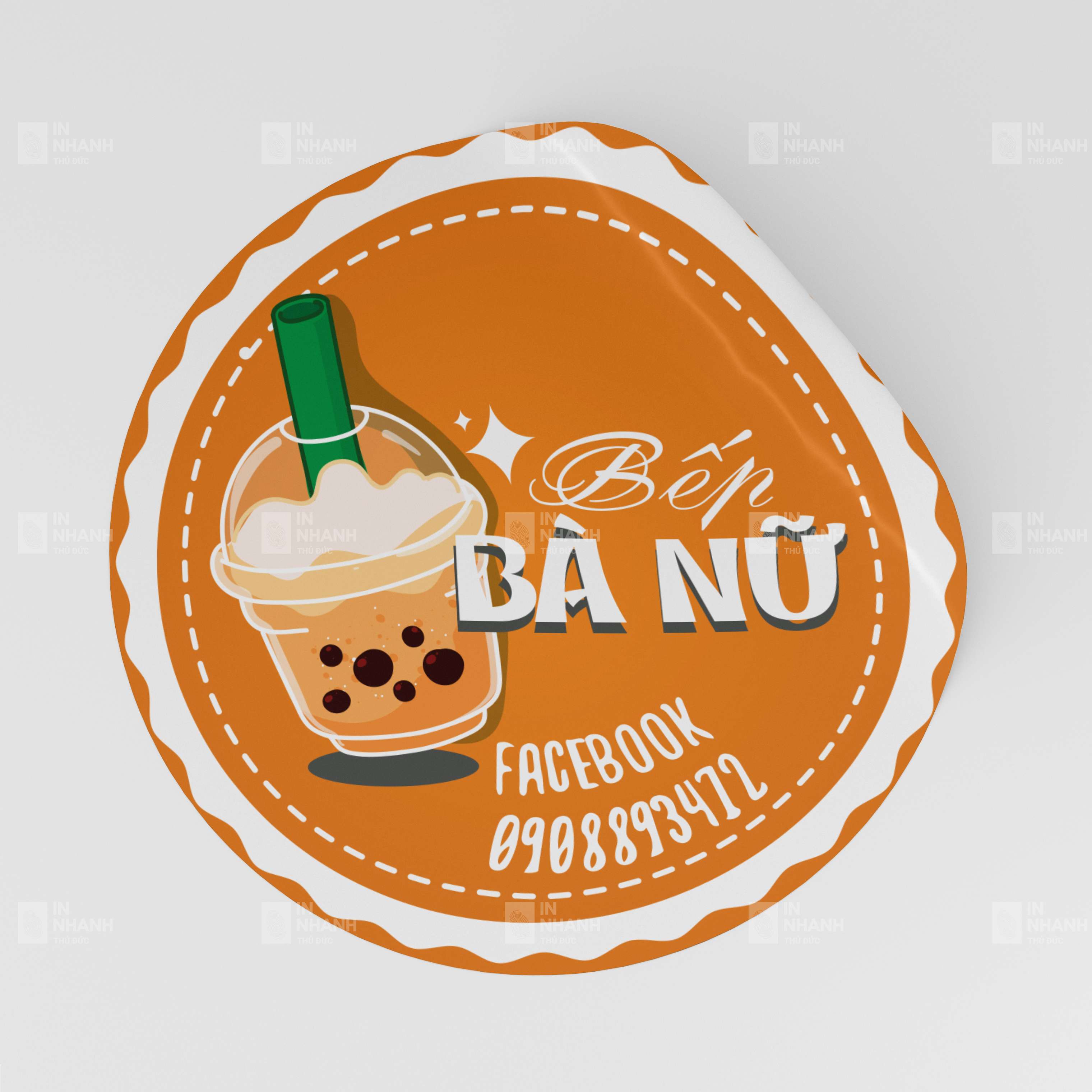 Mẫu tem tròn
