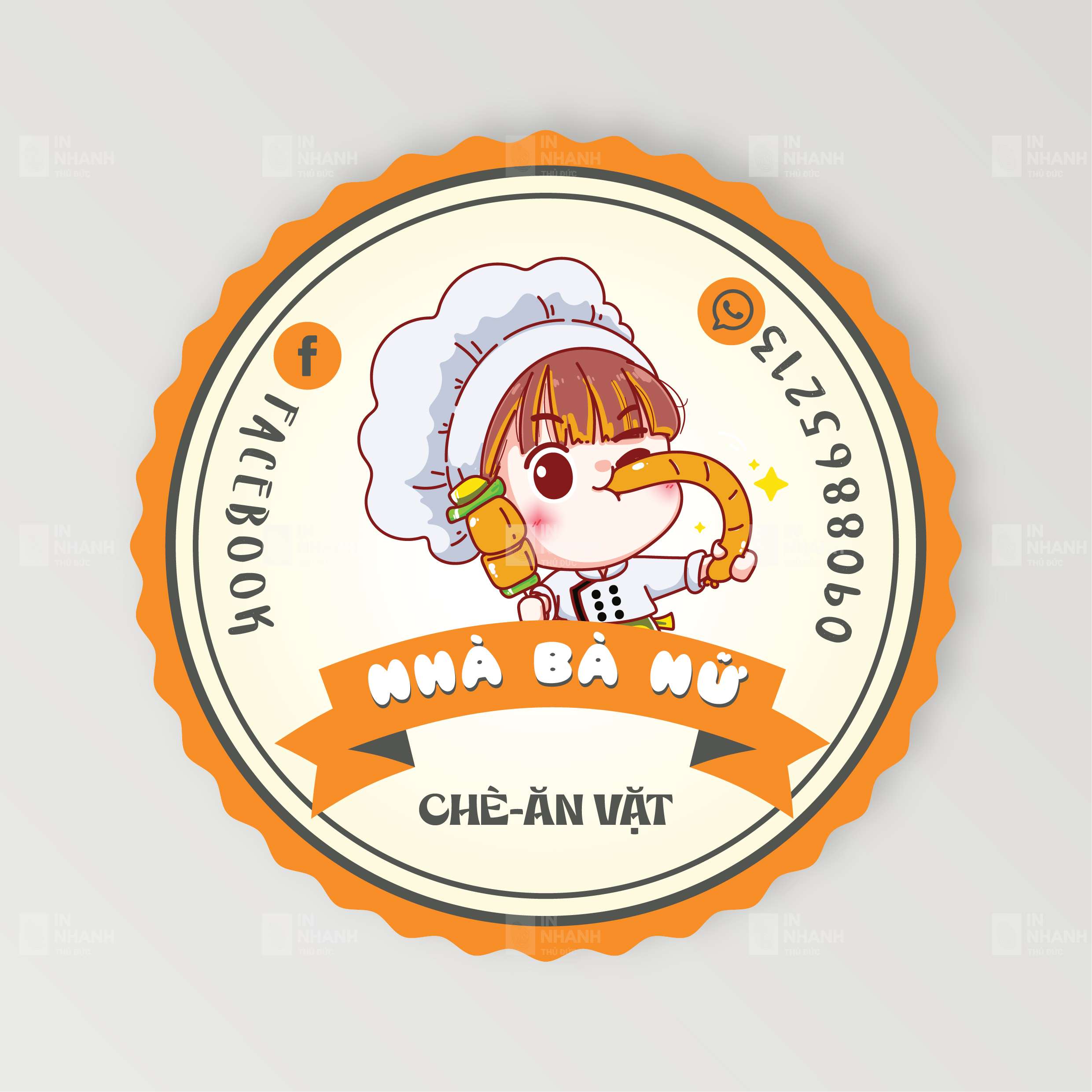 Mẫu tem tròn
