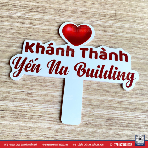 Hashtag cầm tay khai trương nhà In Nhanh Thủ Đức